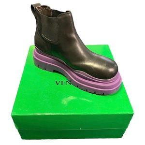 Bottega Veneta Boots (Men’s size 46) Black and Purple